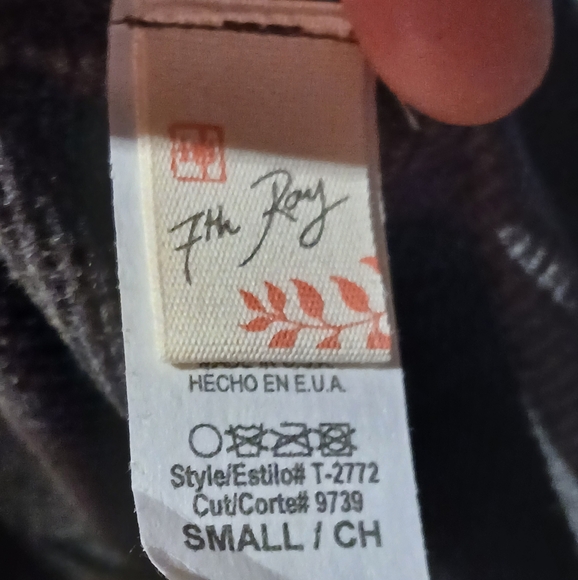 🎆🎈BUY 1 GET 1 FREE SALE💥NWOT 7th Ray Waffle Knit/Ribbed Striped Top - Picture 2 of 10